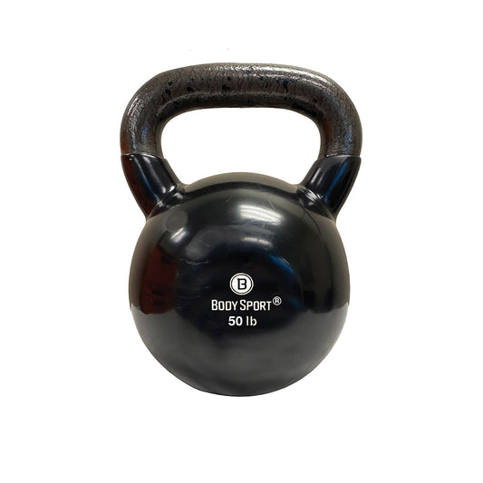50LB KETTLEBELL, LATEX-FREE, BLACK
