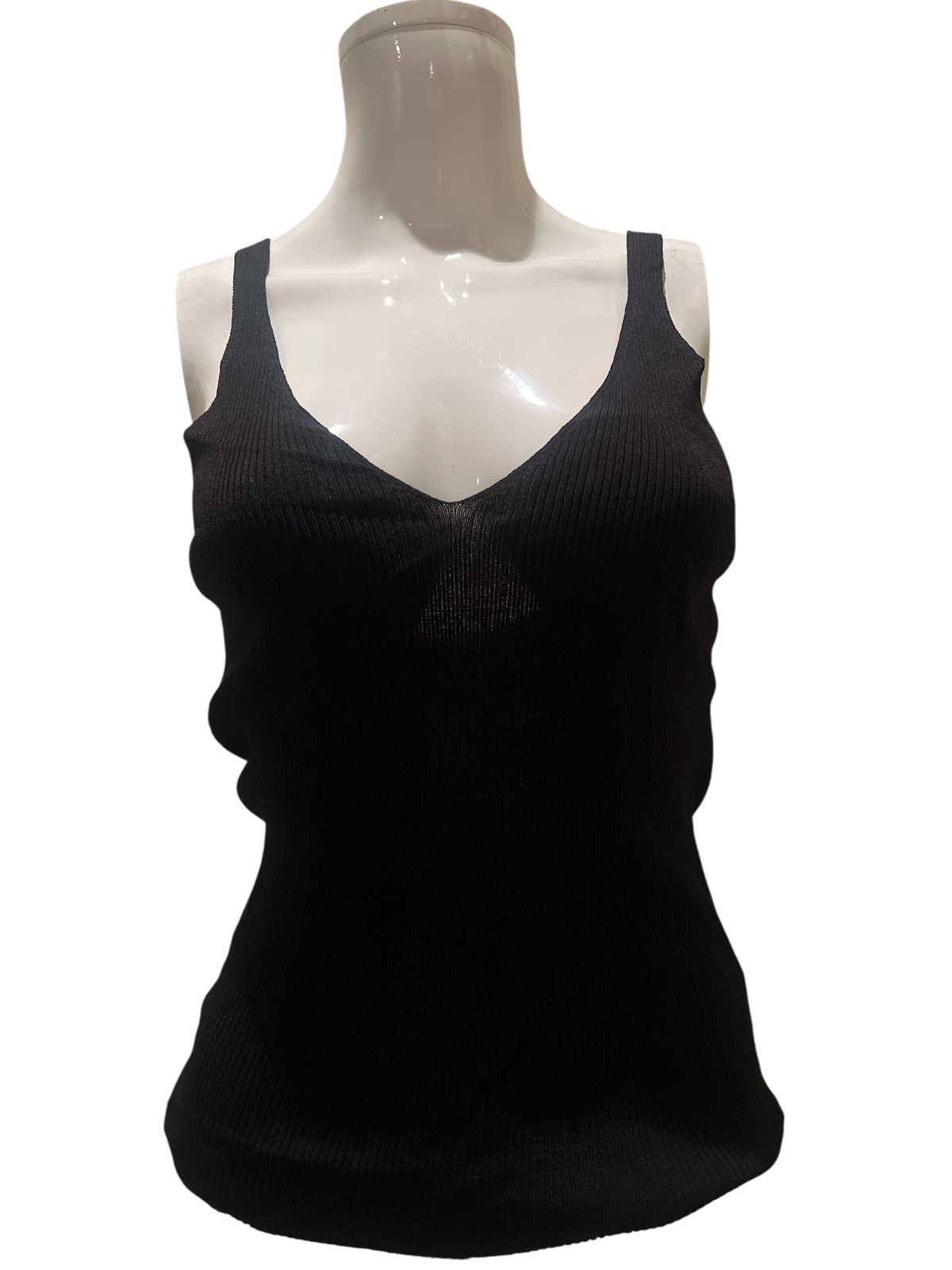Tank Top By Clothes Mentor In Black, Size:M