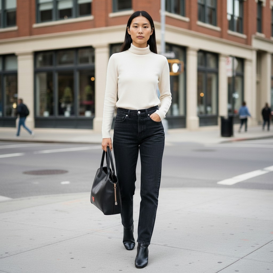 The Xchange: Large black leather Moschino tote handbag with red heart logo and gold chain detail.