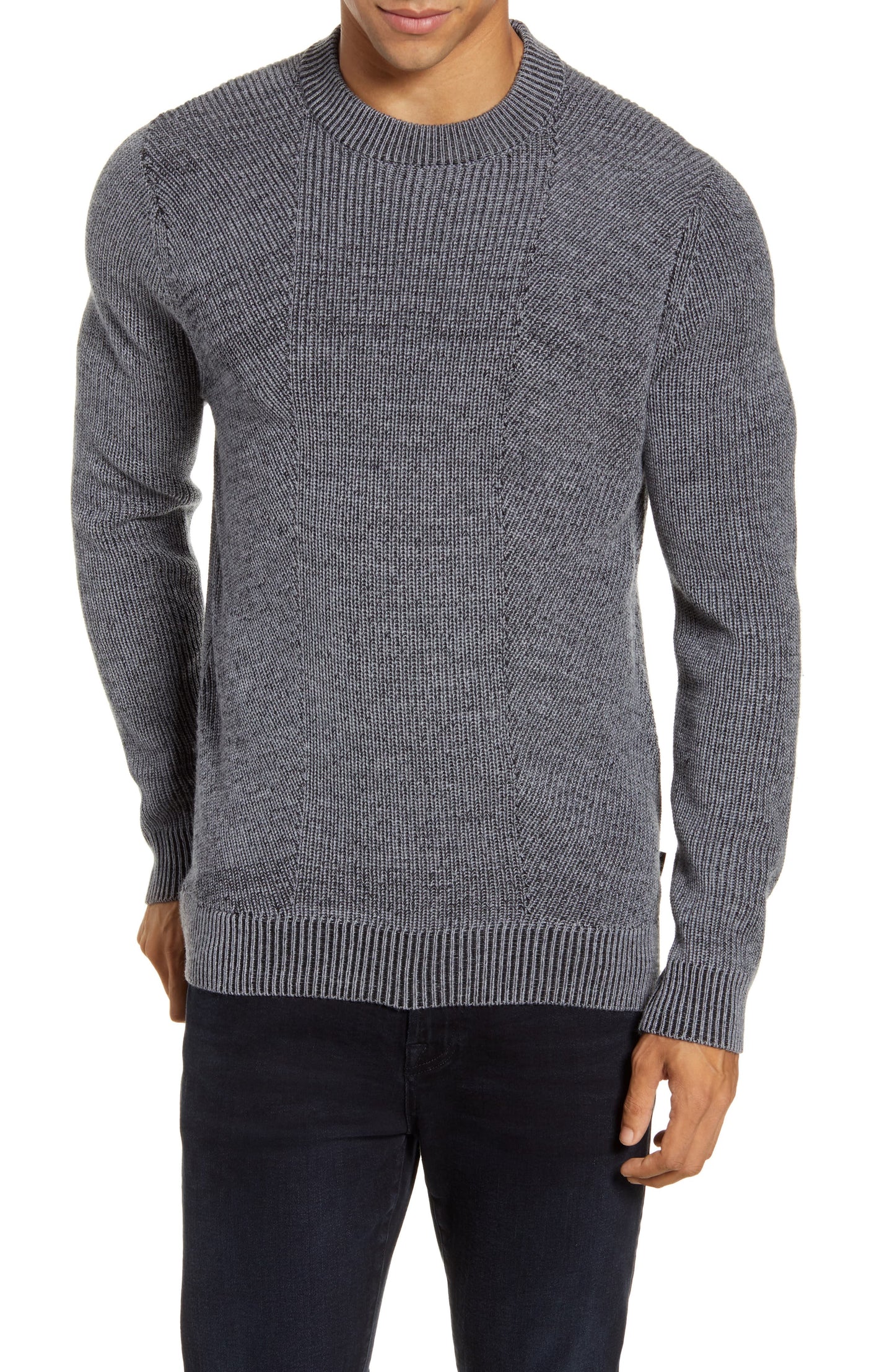 New - Men's Ted Baker London Mixme Crewneck Sweater - Size 6- Designer