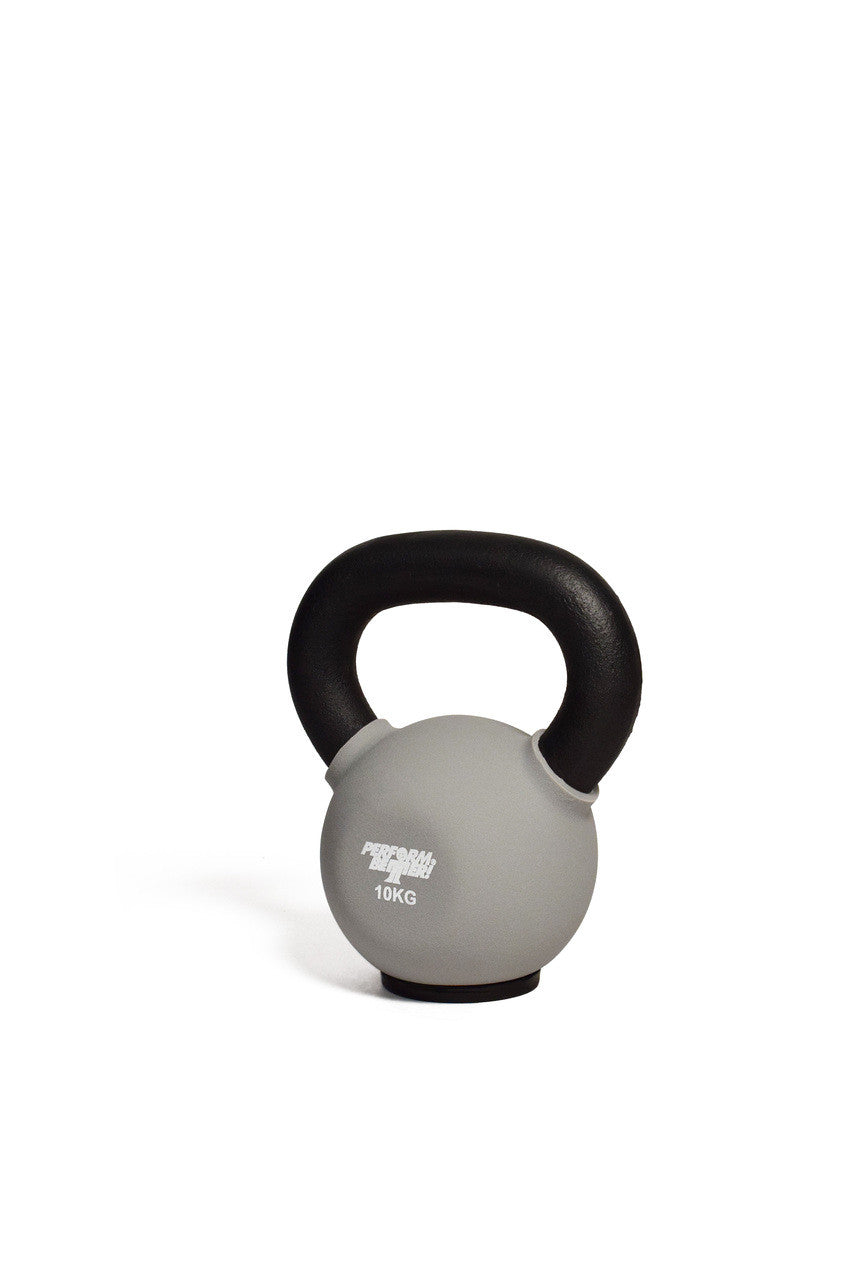 10 kg (22 lbs) - First Place Neoprene Kettlebell - Grey - Used