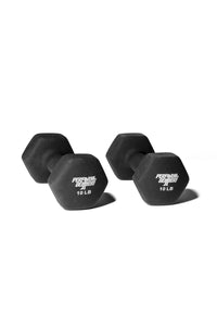10lb Neoprene Covered Dumbbells - Black - Used