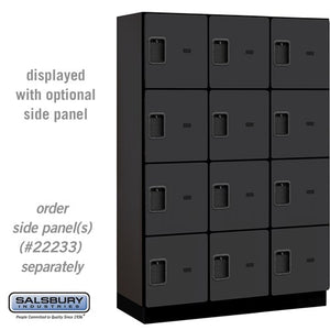 Salsbury 18" Wide Four Tier Wood Locker - Used