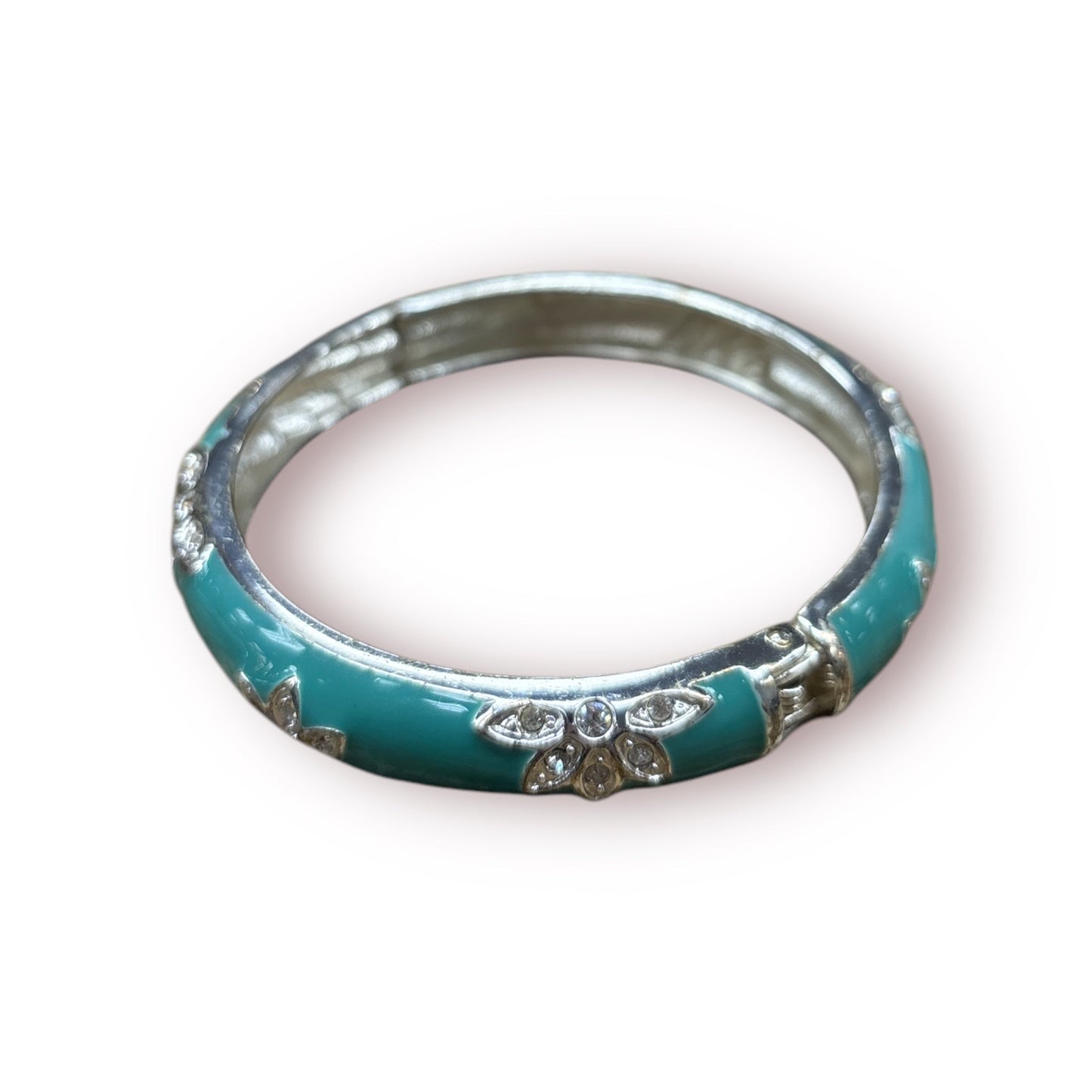 Bracelet Cuff  In Aqua, Size:0