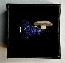 Load image into Gallery viewer, Barzel Blue Crystal &amp; 18k Gold-Plated Studded Ring - Size 5 - Women&#39;s - New
