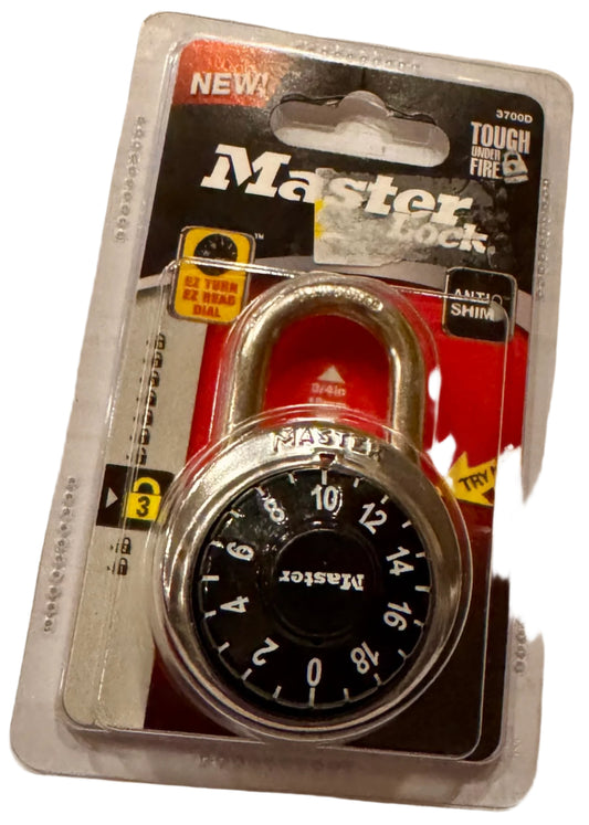 2 Pk Master Lock 19mm Wide Combination Dial Padlock