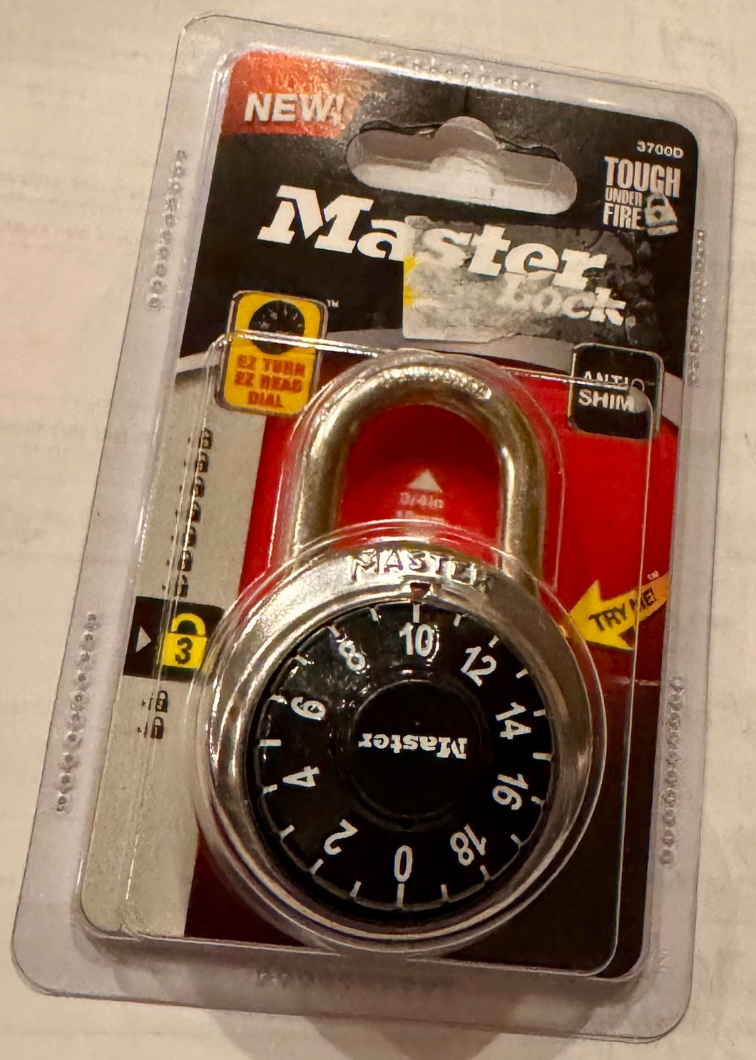 2 Pk Master Lock 19mm Wide Combination Dial Padlock