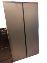 Load image into Gallery viewer, 2 Door Wardrobe - Wood Composite - Grey &amp; Cherry Finish - Used
