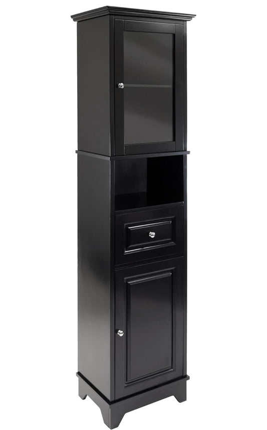 Winsome Wood Alps Tall Cabinet with Glass Door and Drawer - Used
