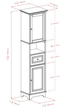 Load image into Gallery viewer, Winsome Wood Alps Tall Cabinet with Glass Door and Drawer - Used
