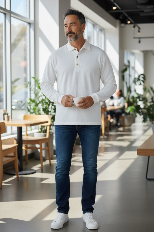 Gildan Unisex Adult - Ultra Pique Polo - Long Sleeve - New