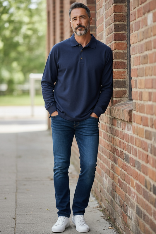 Gildan Unisex Adult - Ultra Pique Polo - Long Sleeve - New