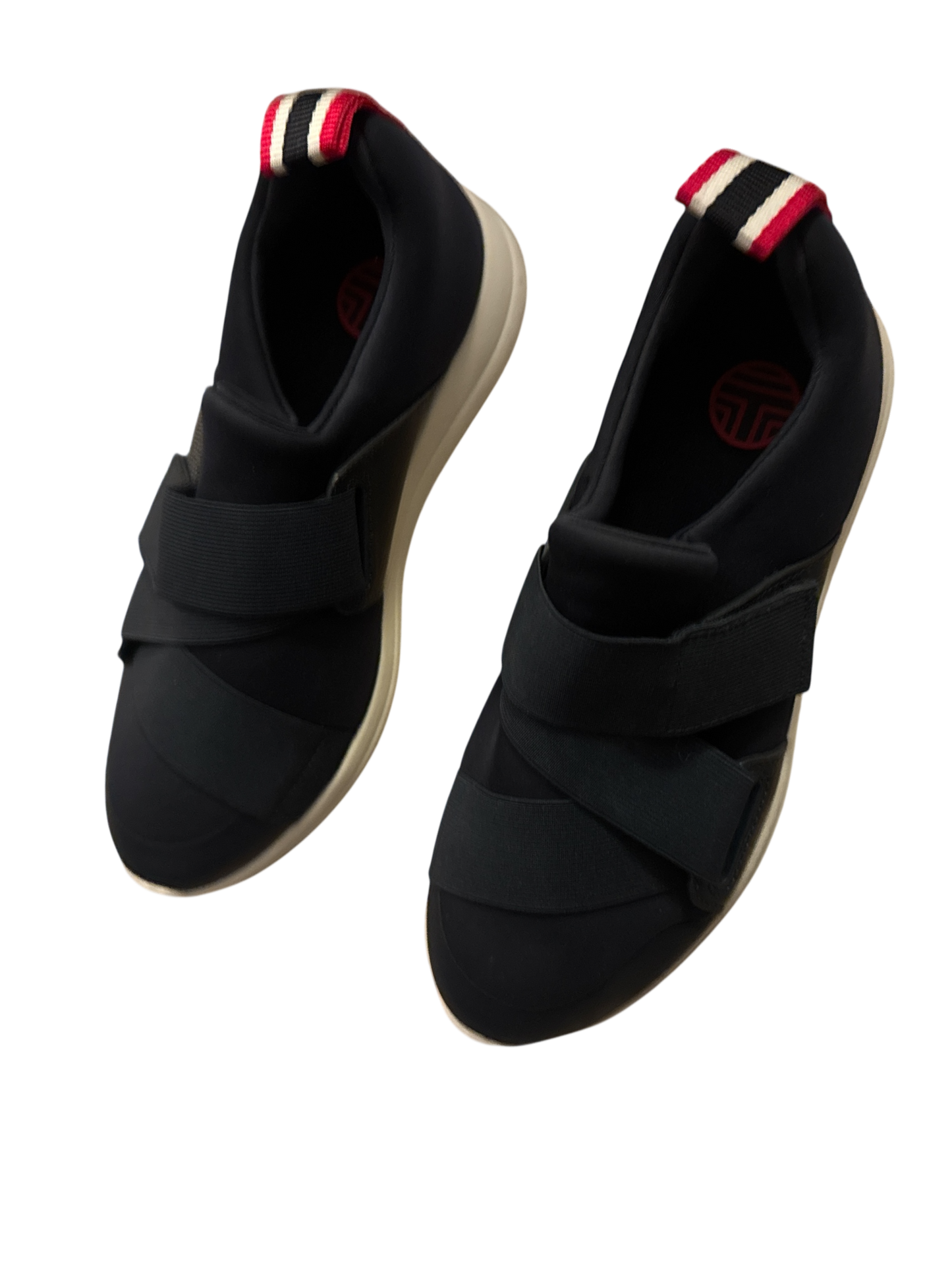 Tory Burch Triple-Strap Hook-and-Loop Sneakers - Size 5.5 - New