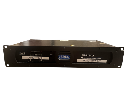 AtlasIED HPA1302 Dual-Channel 1300W Commercial Amp 2U