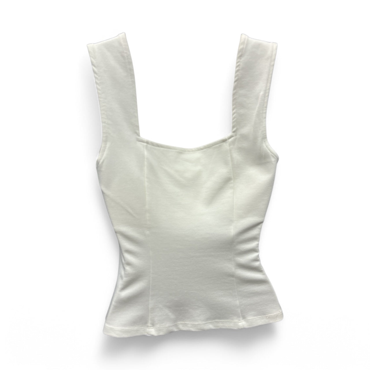 Top Sleeveless  In White, Size:Xs