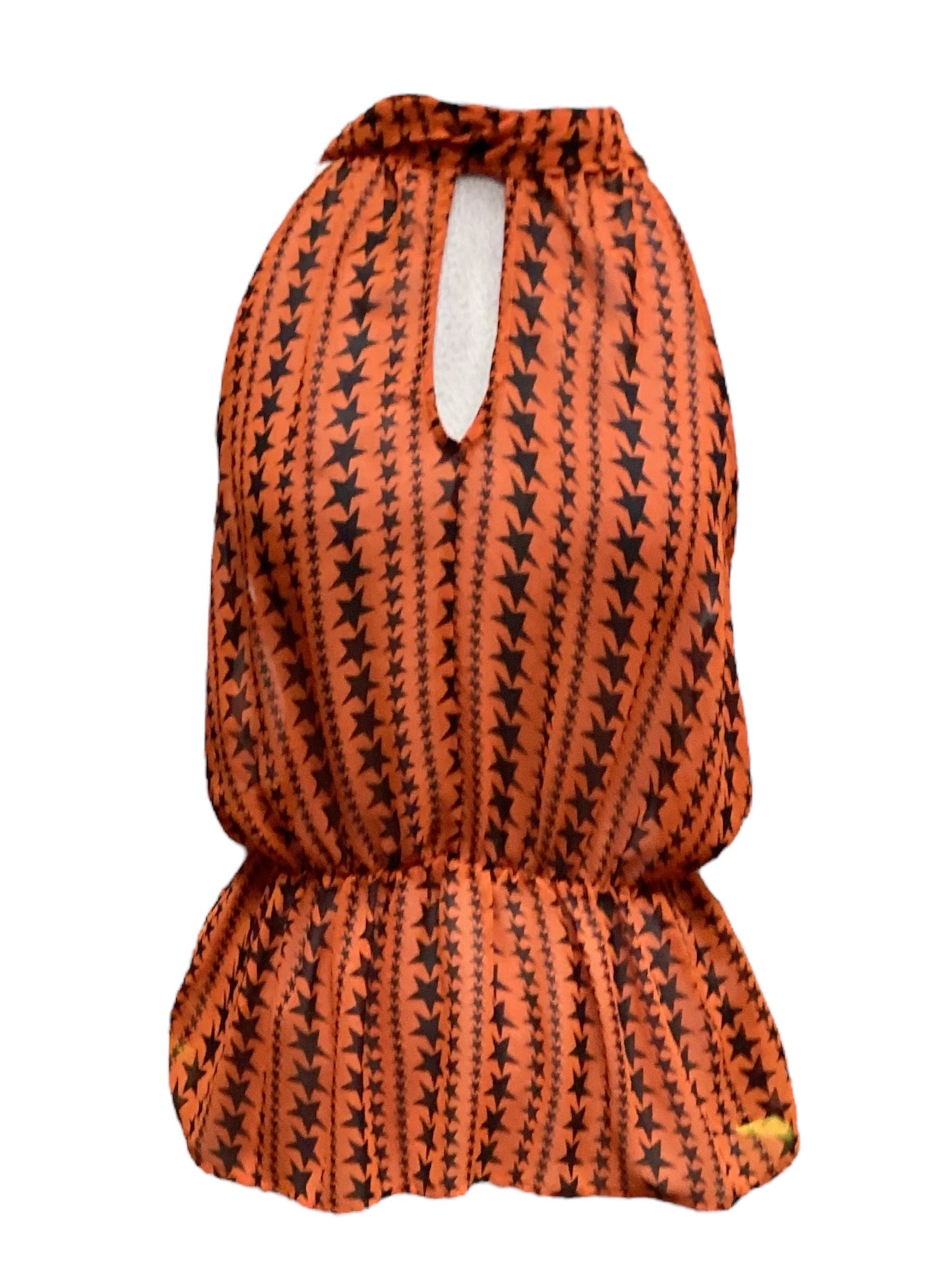 Orange Top Sleeveless , Size S
