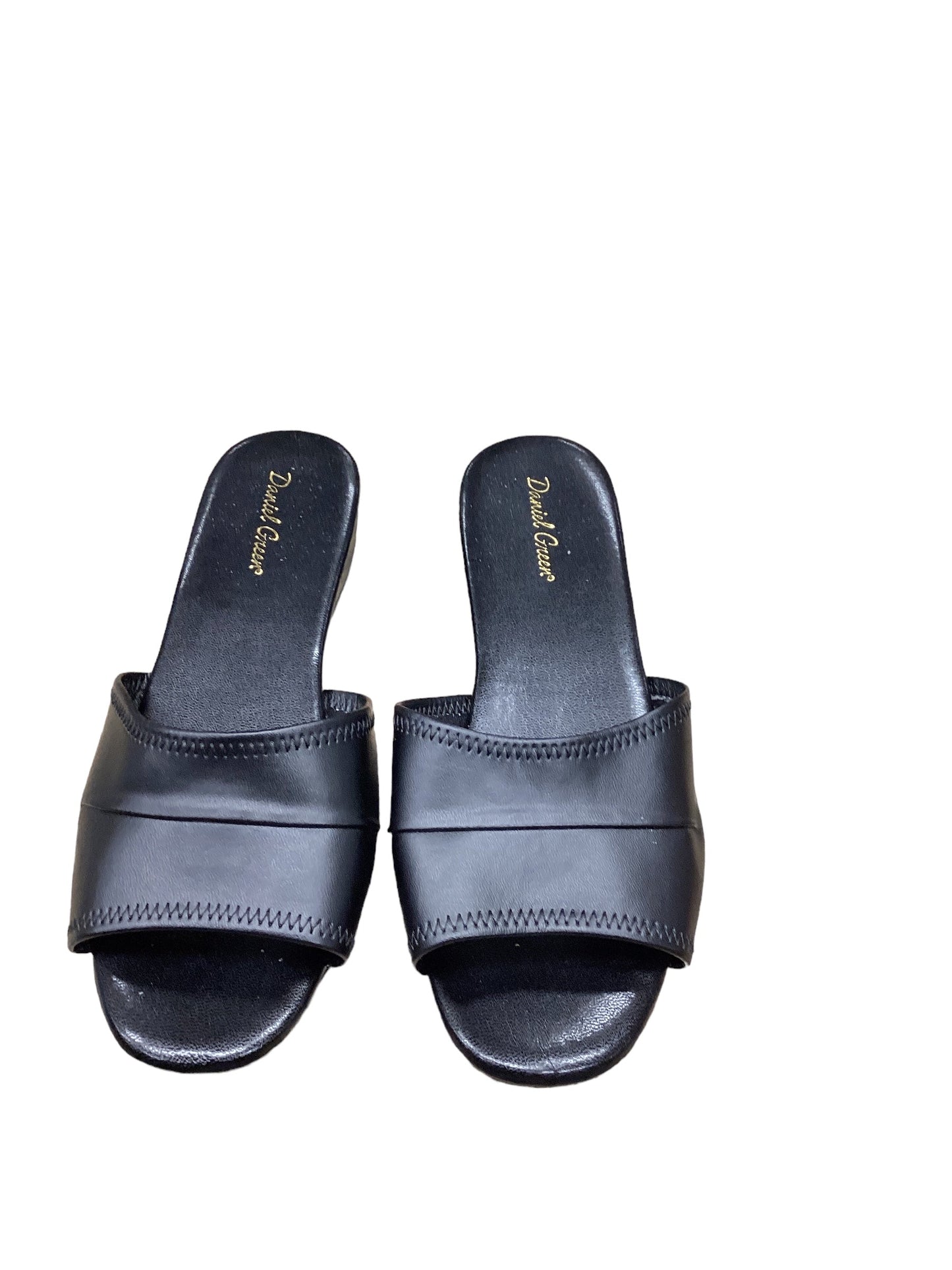 Black Sandals Flats , Size 8