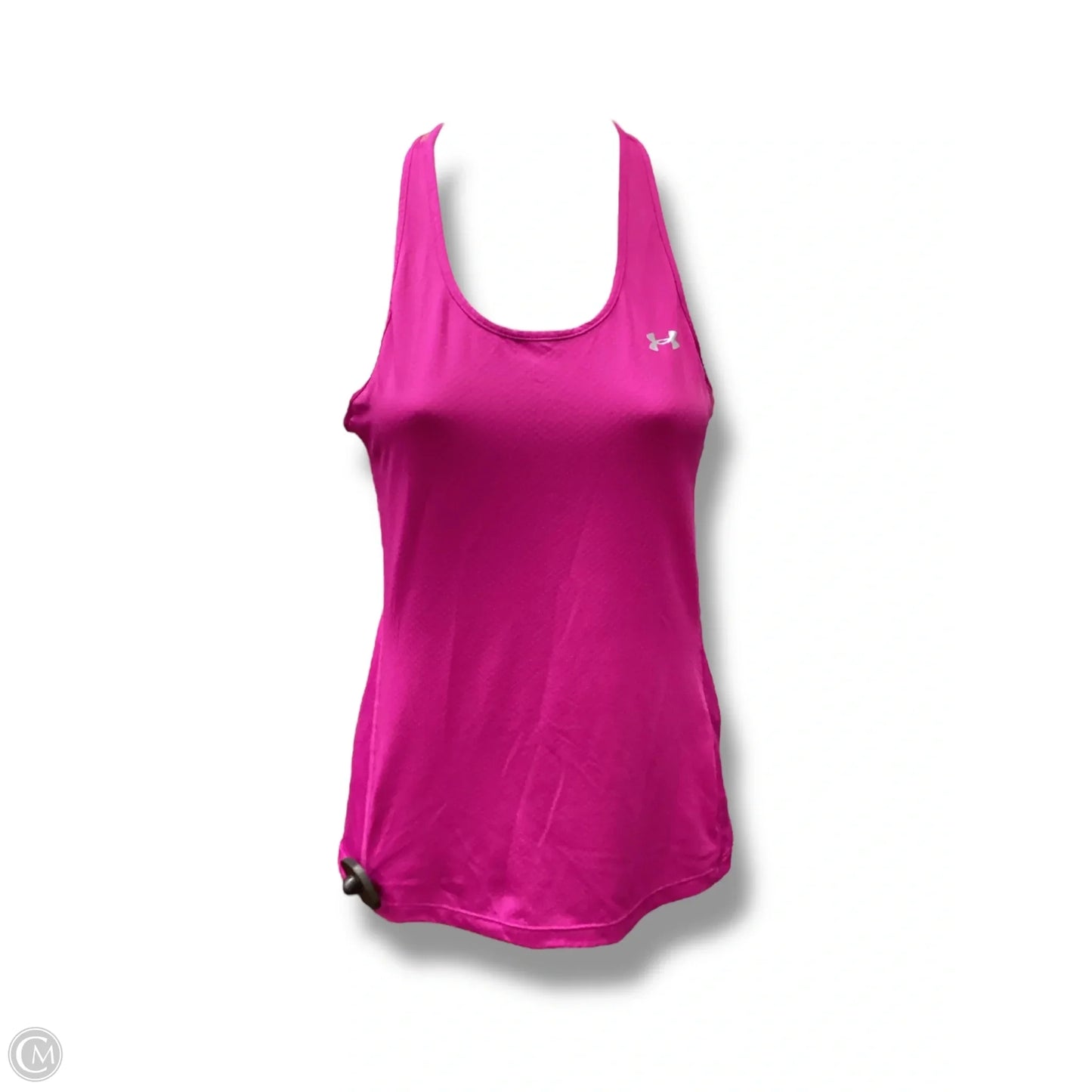 Athletic Top Long Sleeve Collar By Under Armour In Pink, Size: Xs