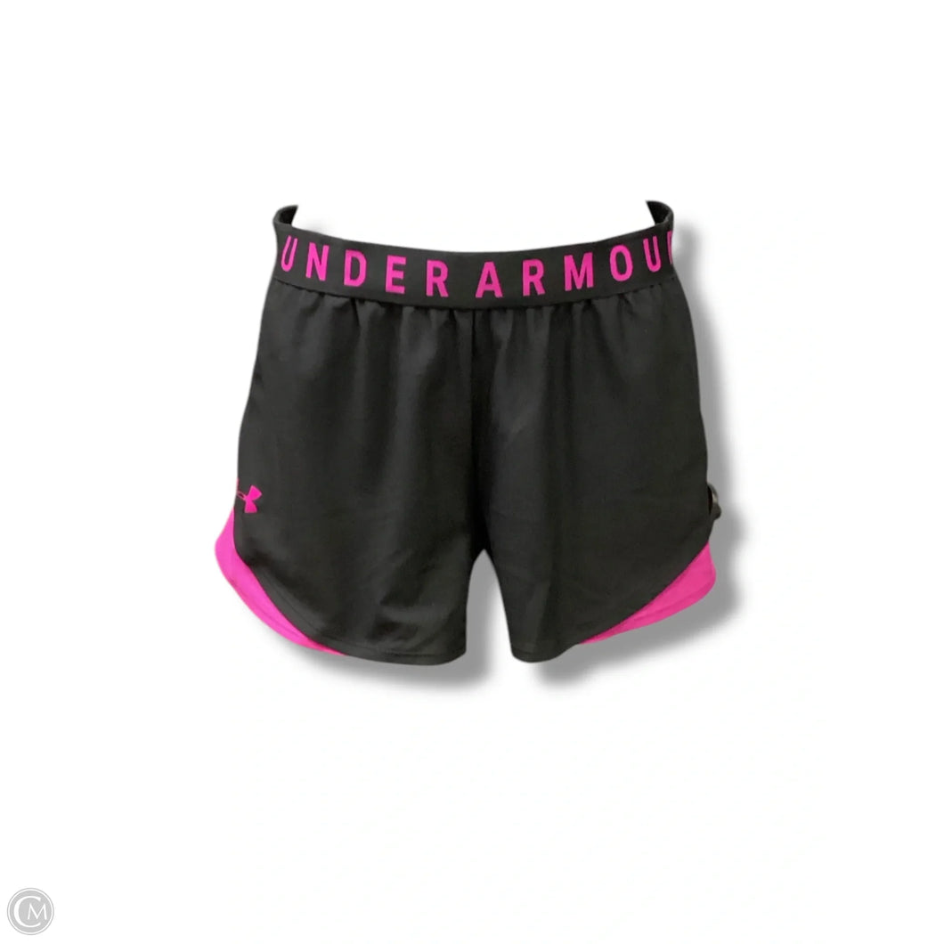 Athletic Shorts By Under Armour In Black & Pink, Size: S