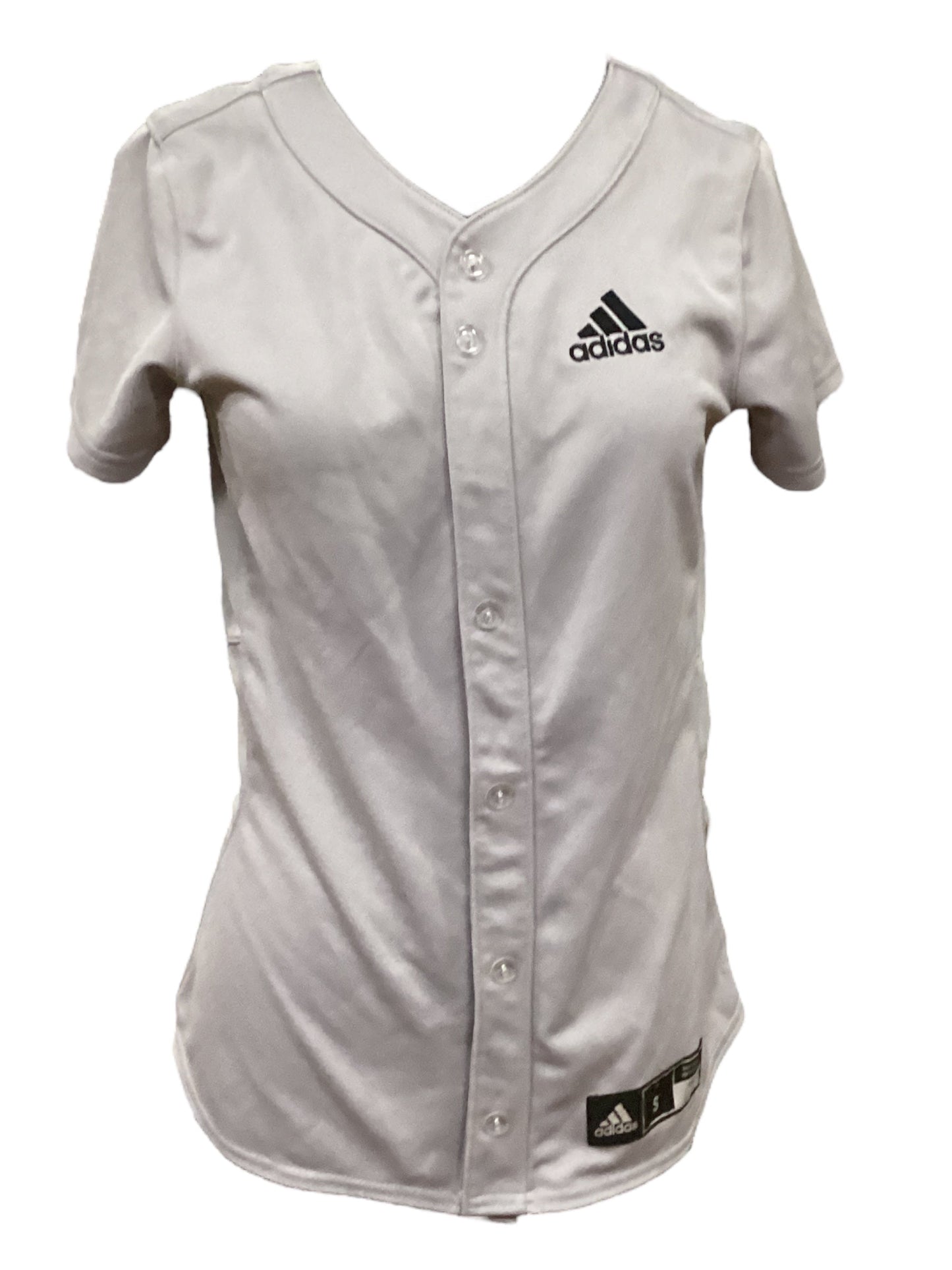 Adidas  Grey Baseball Jersey Size: S