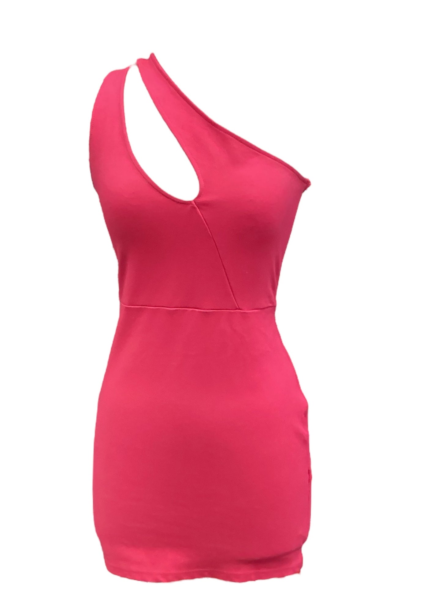 Pink Dress Casual Midi , Size S