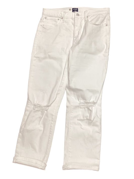 Jeans Straight By Top Shop In White, Size: 8