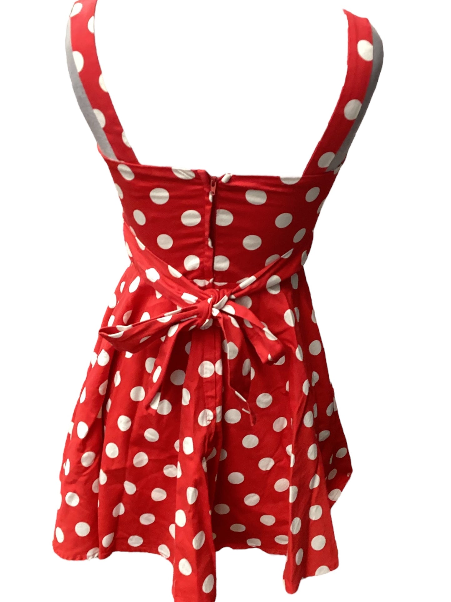 Dress Casual Midi  In Red, Size: S