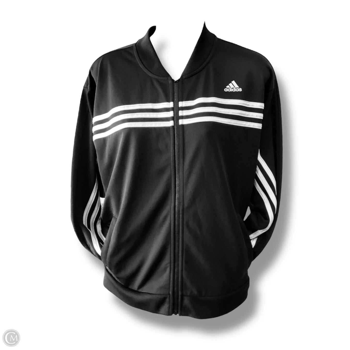 Jacket Other By Adidas In Black & White, Size: Xl
