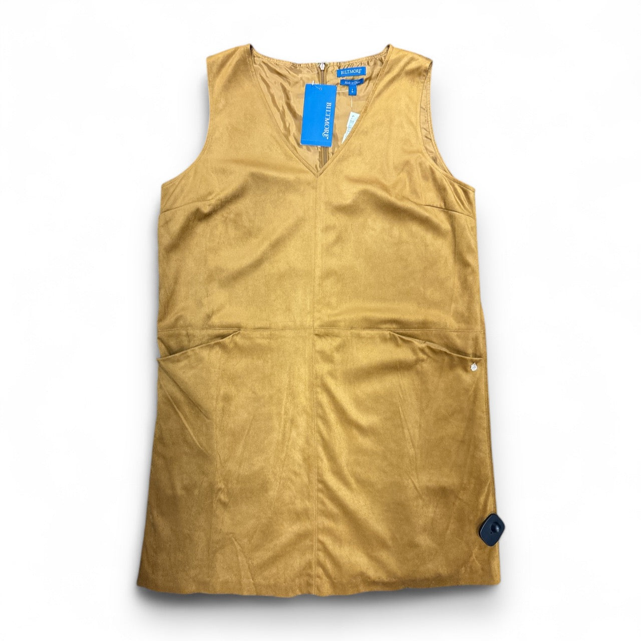 Dress Casual Midi  In Gold, Size: L