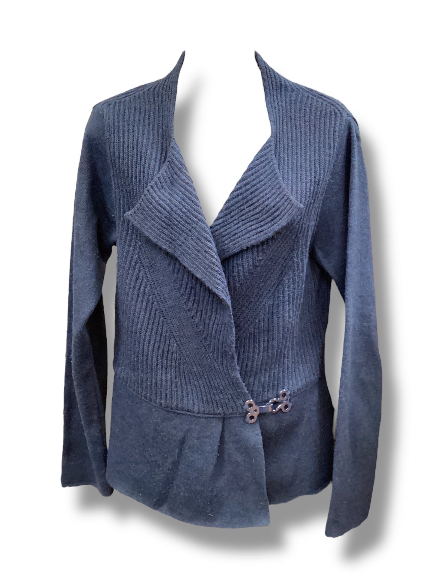 Cardigan By Clothes Mentor In Blue, Size: L