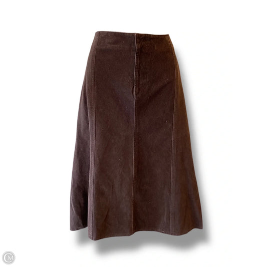 Skirt Midi By Limited In Brown, Size: 12