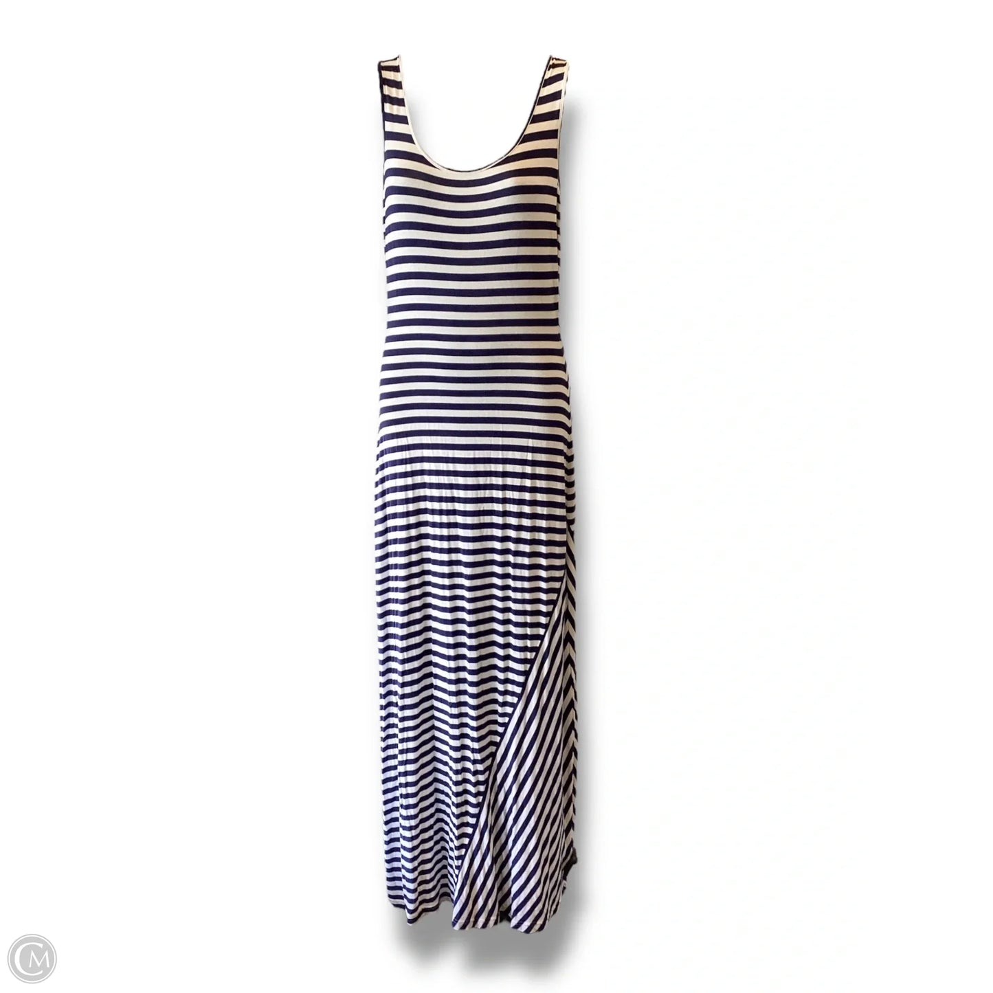 Dress Casual Maxi By Calvin Klein In Striped Pattern, Size: 2