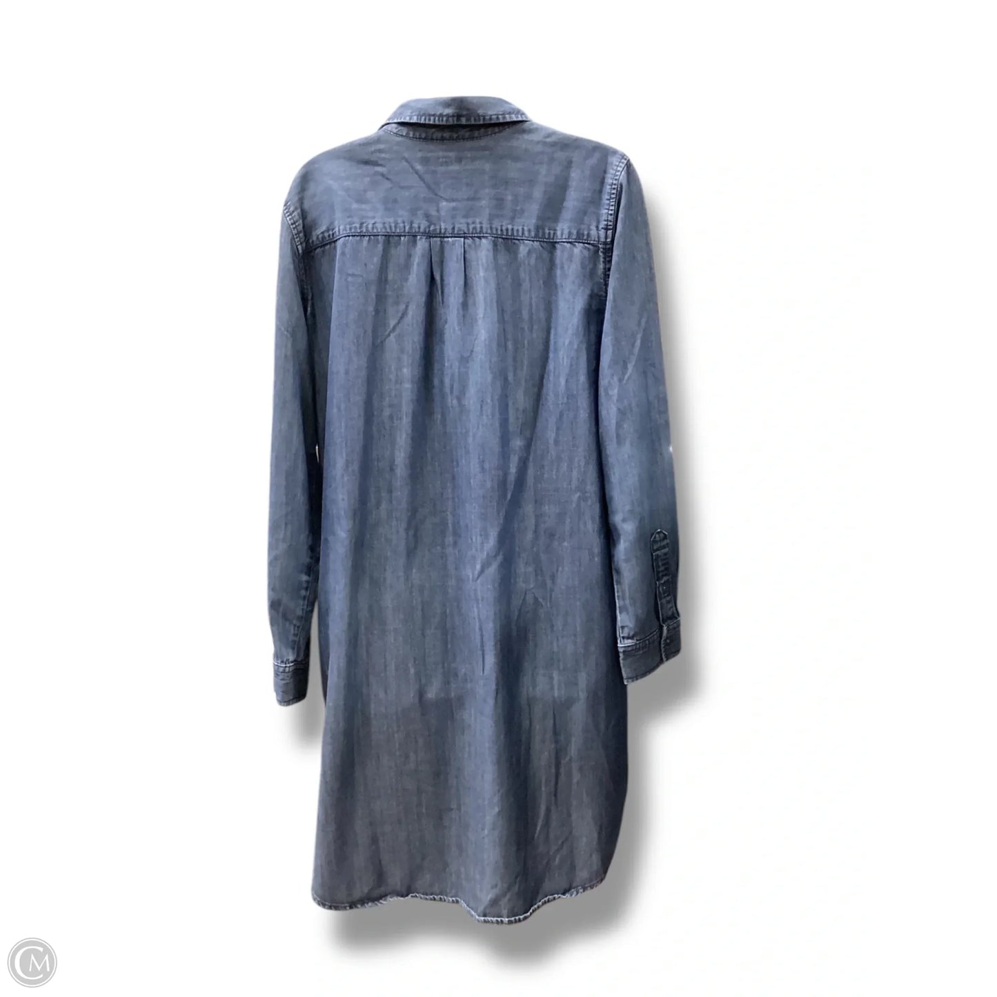 Dress Casual Midi By Banana Republic In Blue Denim, Size: 12