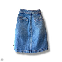 Load image into Gallery viewer, Skirt Midi By J. Crew In Blue Denim, Size: 4

