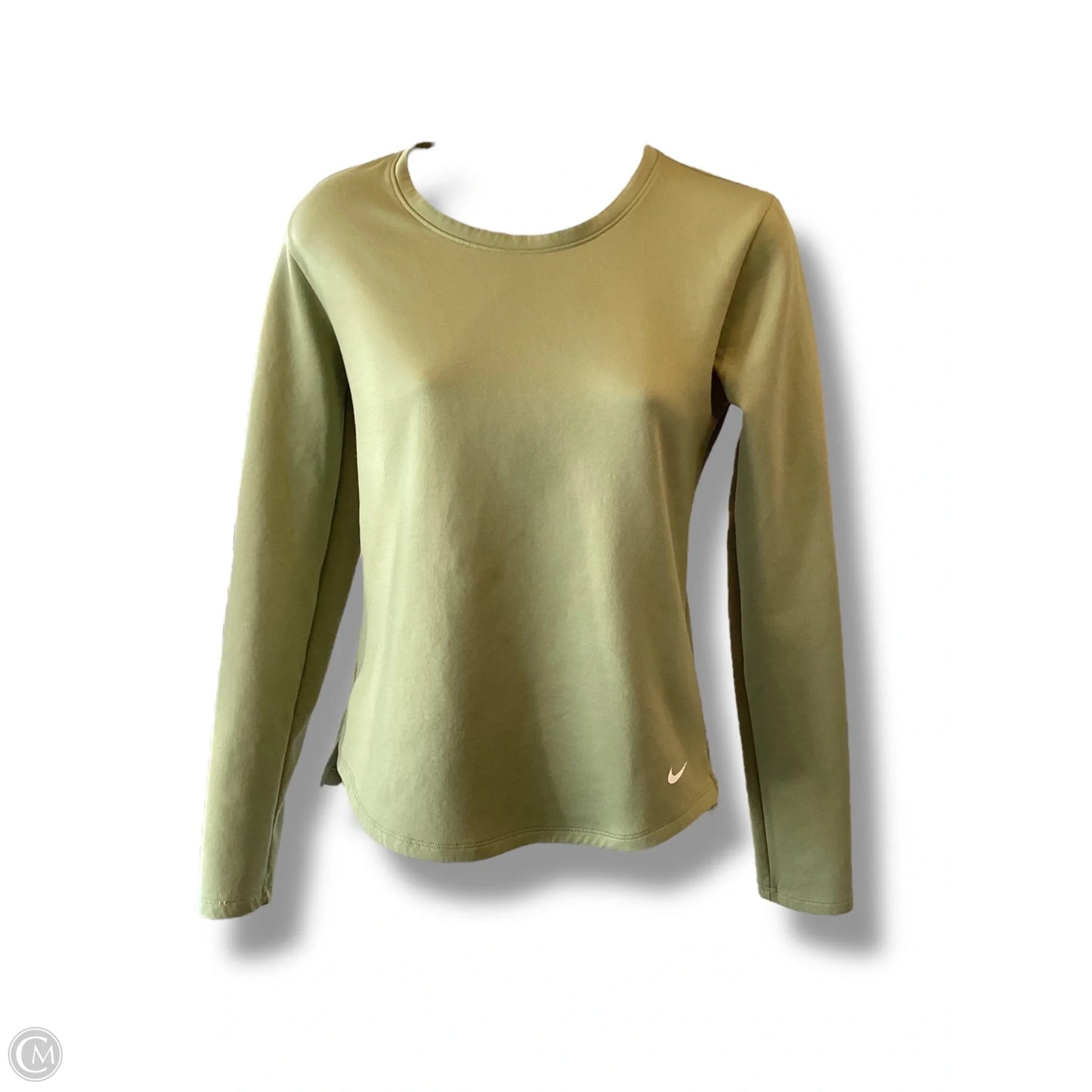 Top Long Sleeve By Nike In Green, Size: Xs