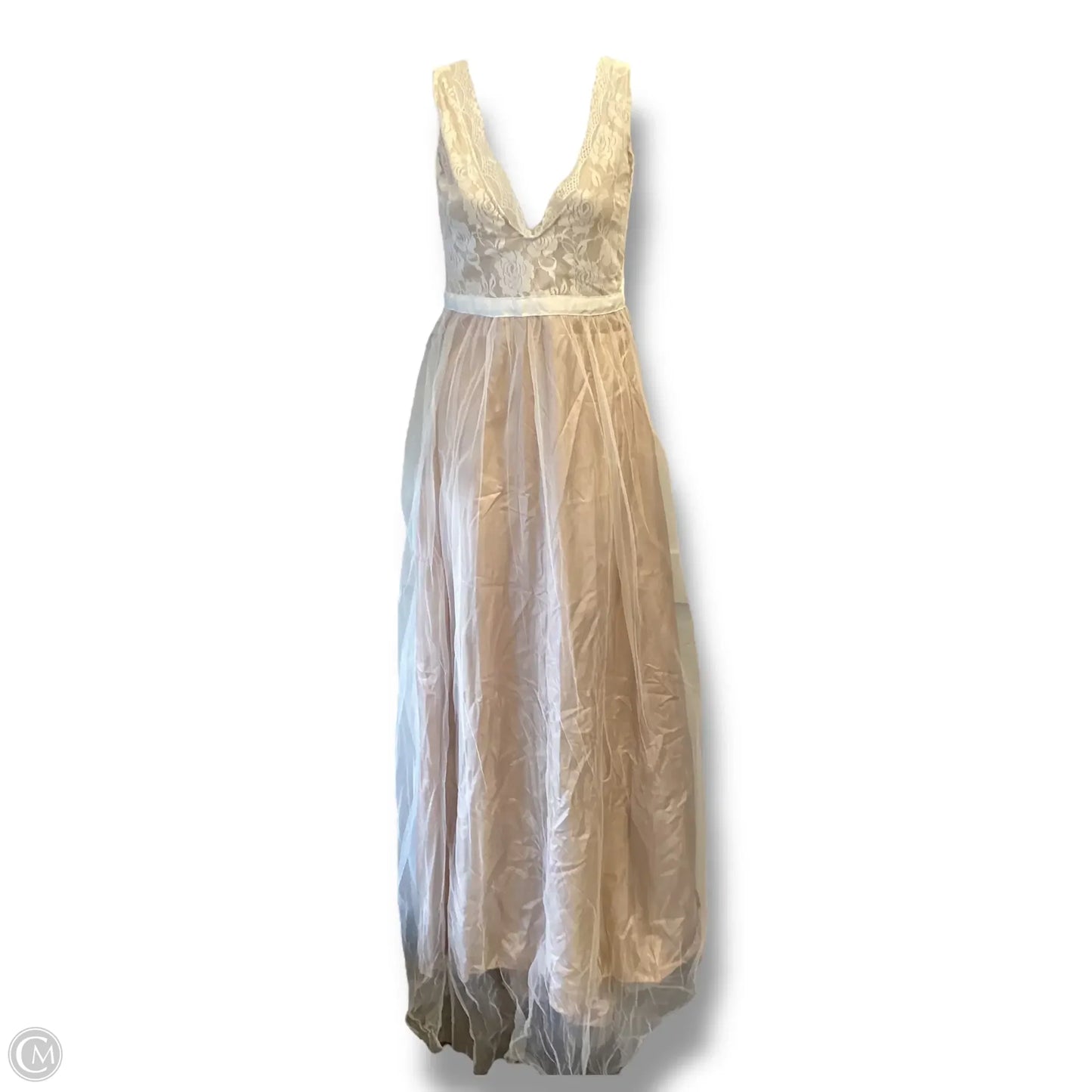 Dress Casual Maxi  In White, Size: S