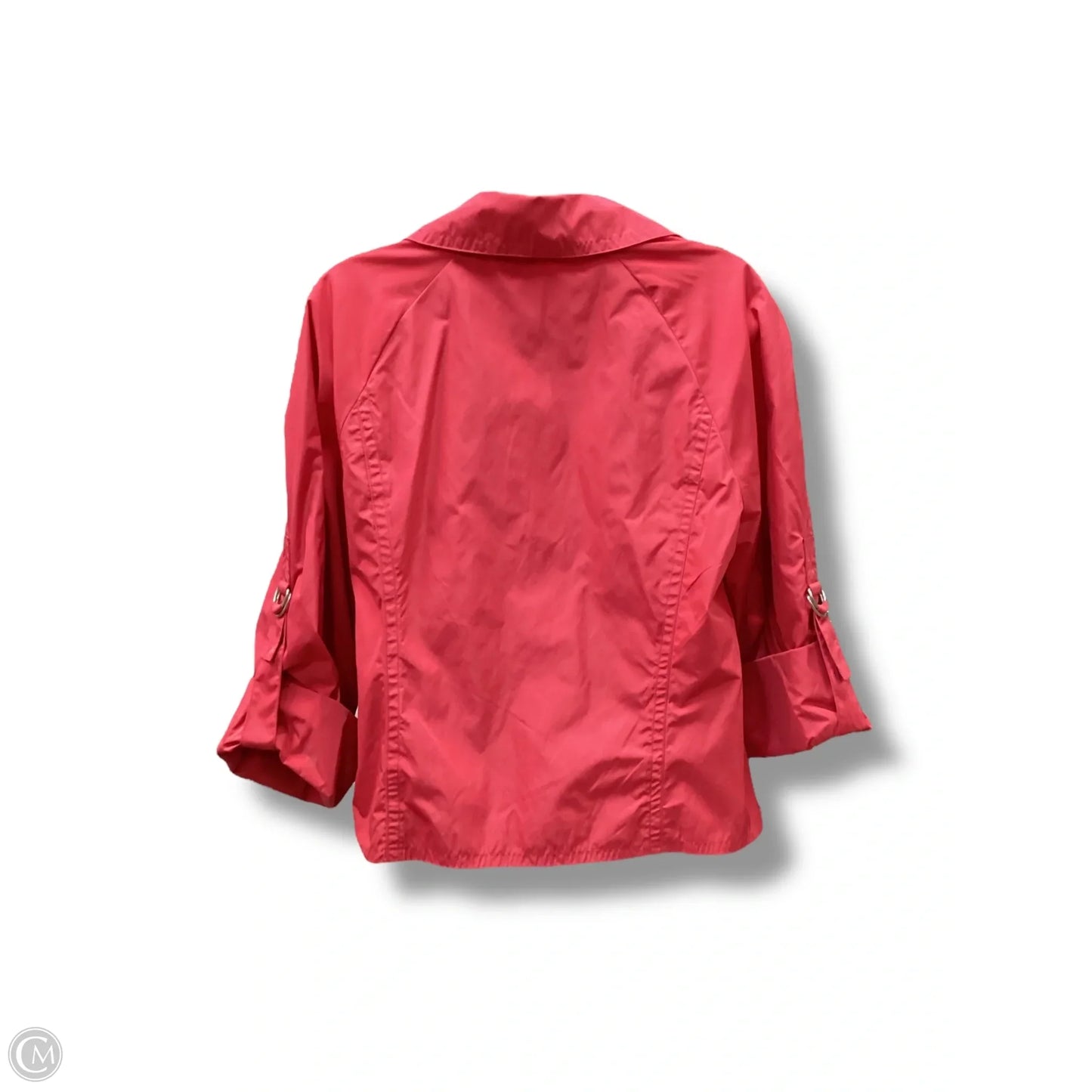 Jacket Windbreaker By Ellen Tracy In Pink, Size: M
