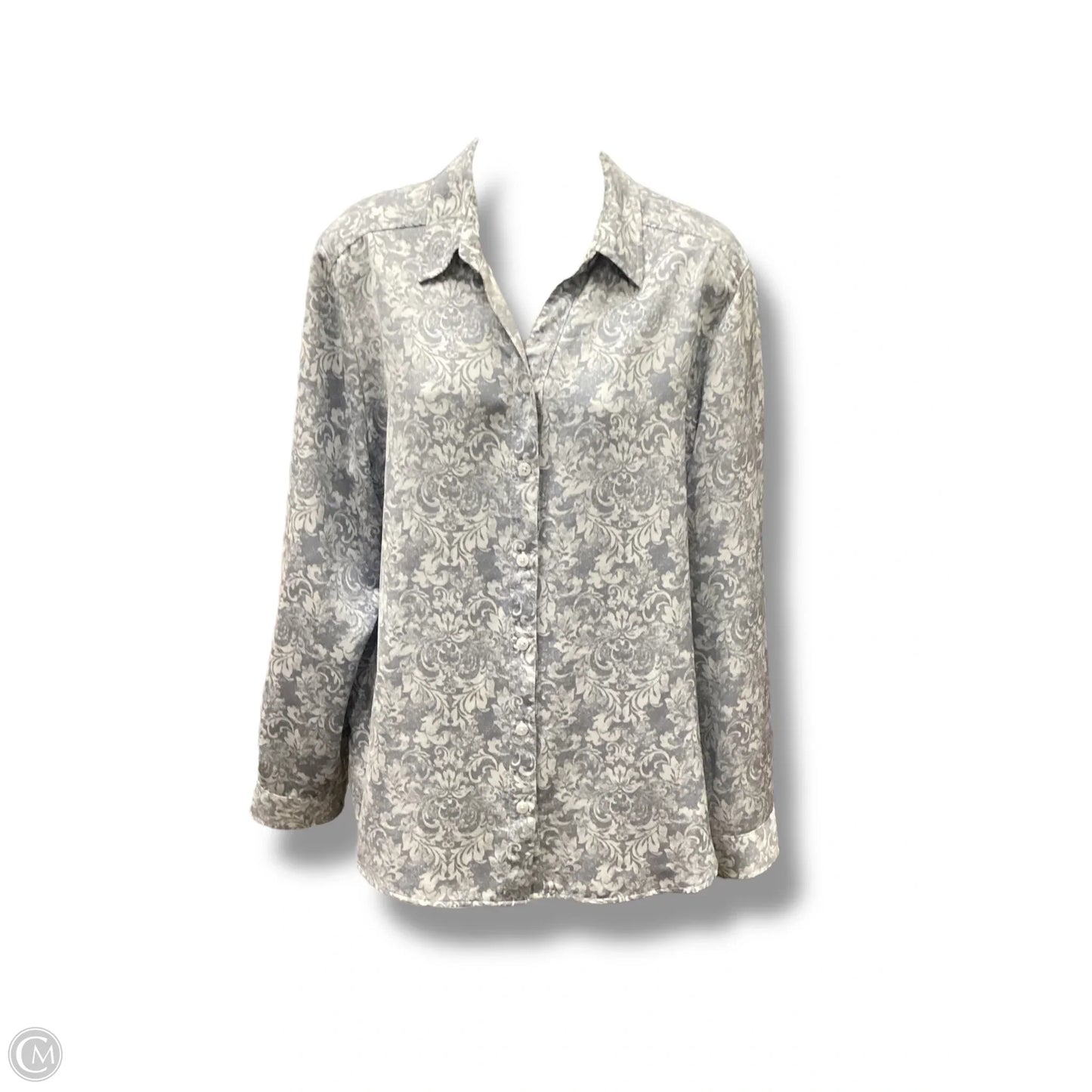 Top Long Sleeve By Chicos In Blue, Size: Xs