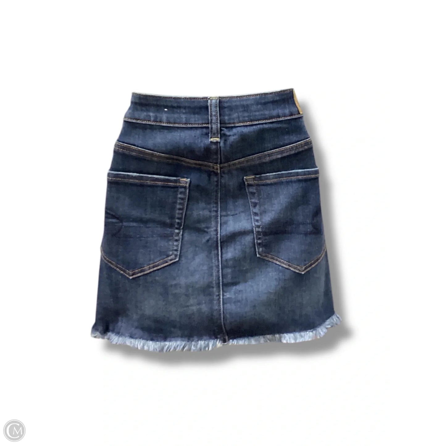 Skirt Midi By American Eagle In Blue Denim, Size: 4