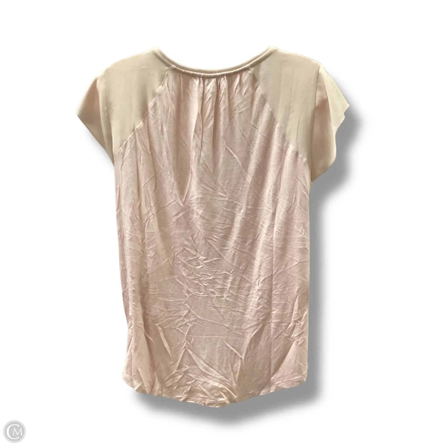 Top Short Sleeve By Loft In Pink, Size: S