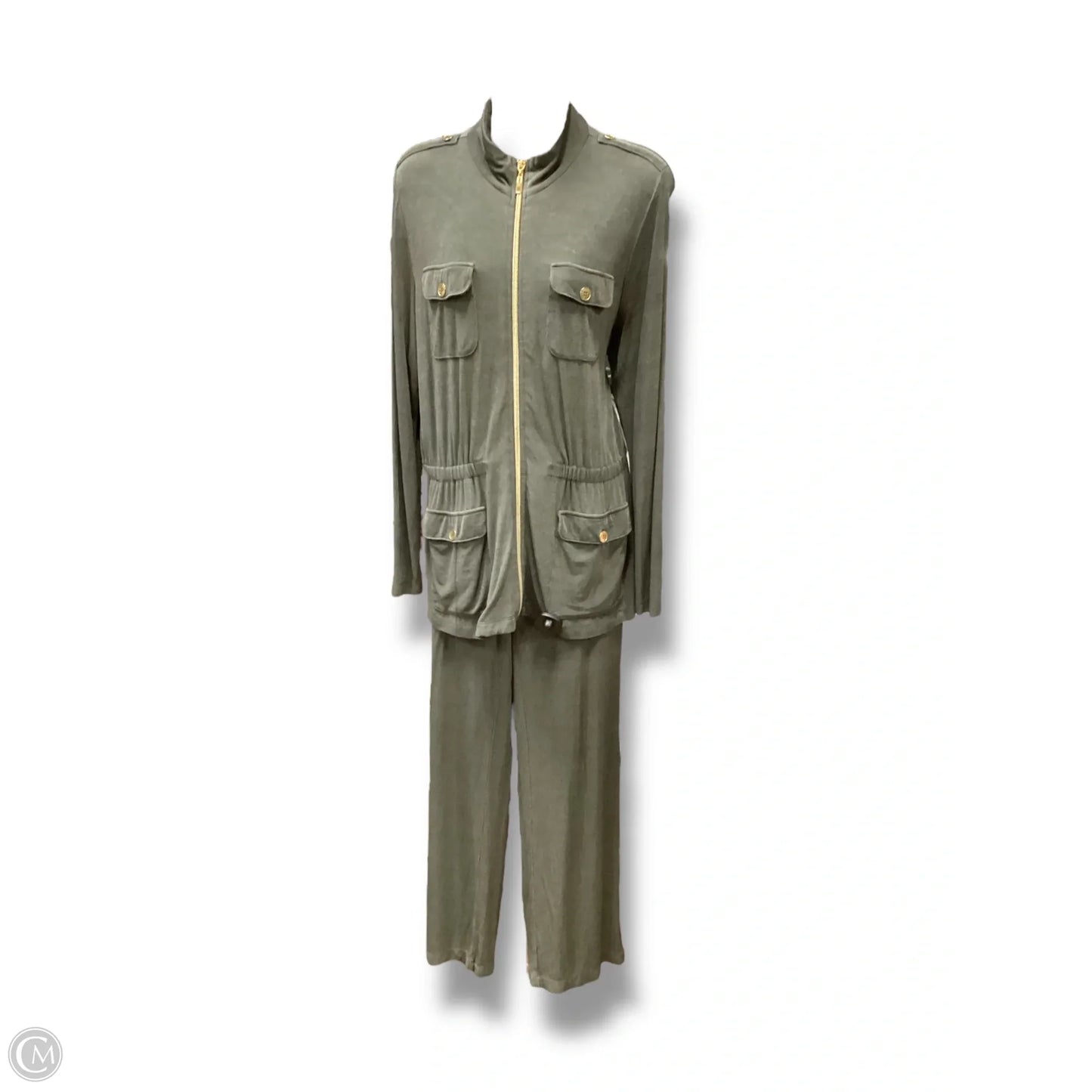 Pants Set 2pc By Chicos In Green, Size: M