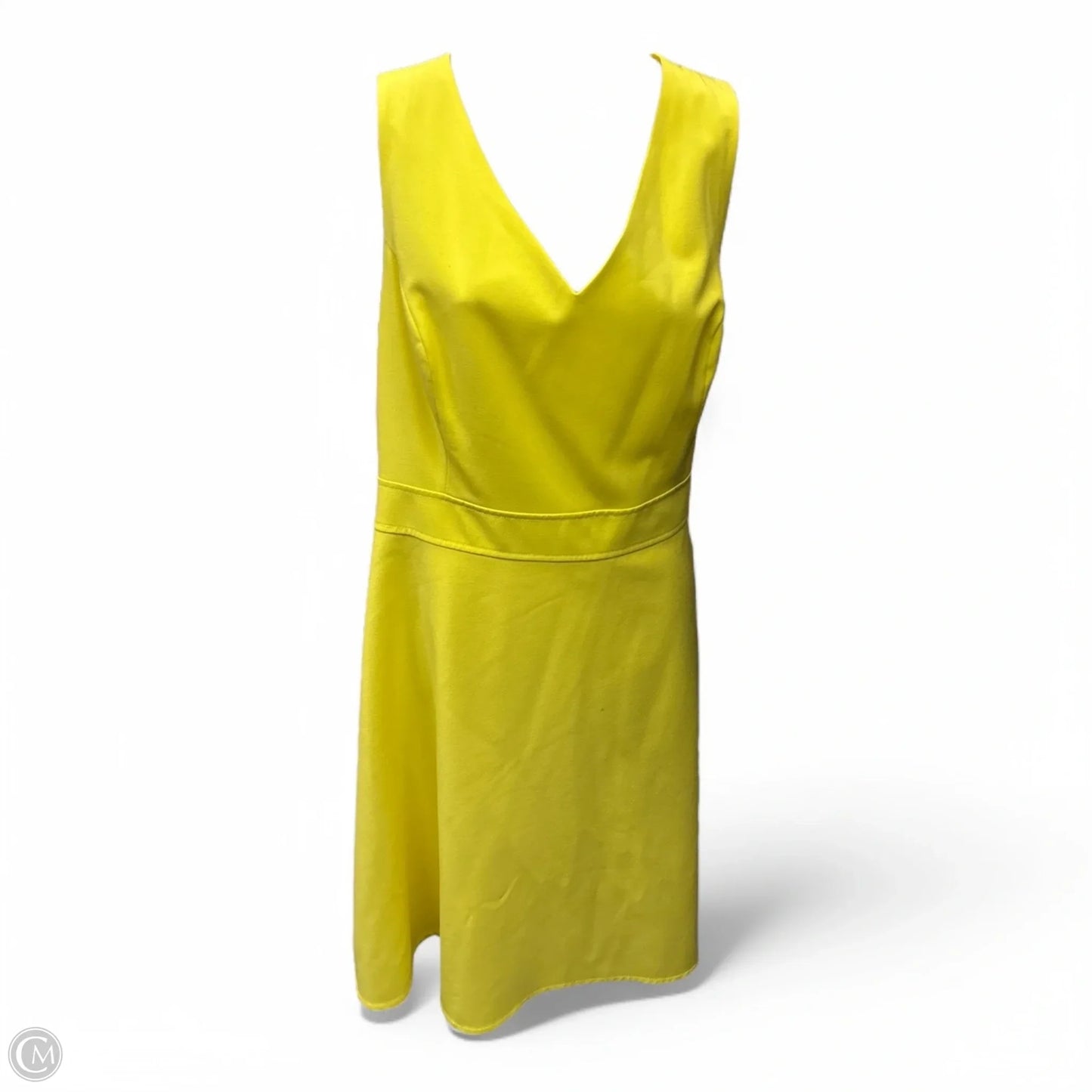 Dress Casual Midi By Nine West In Yellow, Size: 16