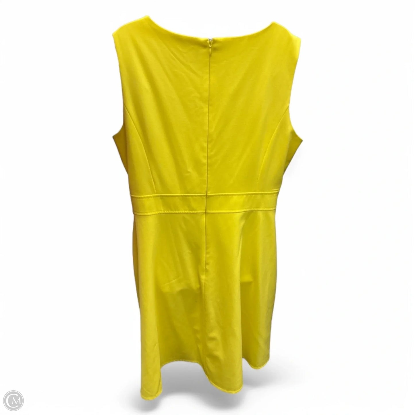 Dress Casual Midi By Nine West In Yellow, Size: 16