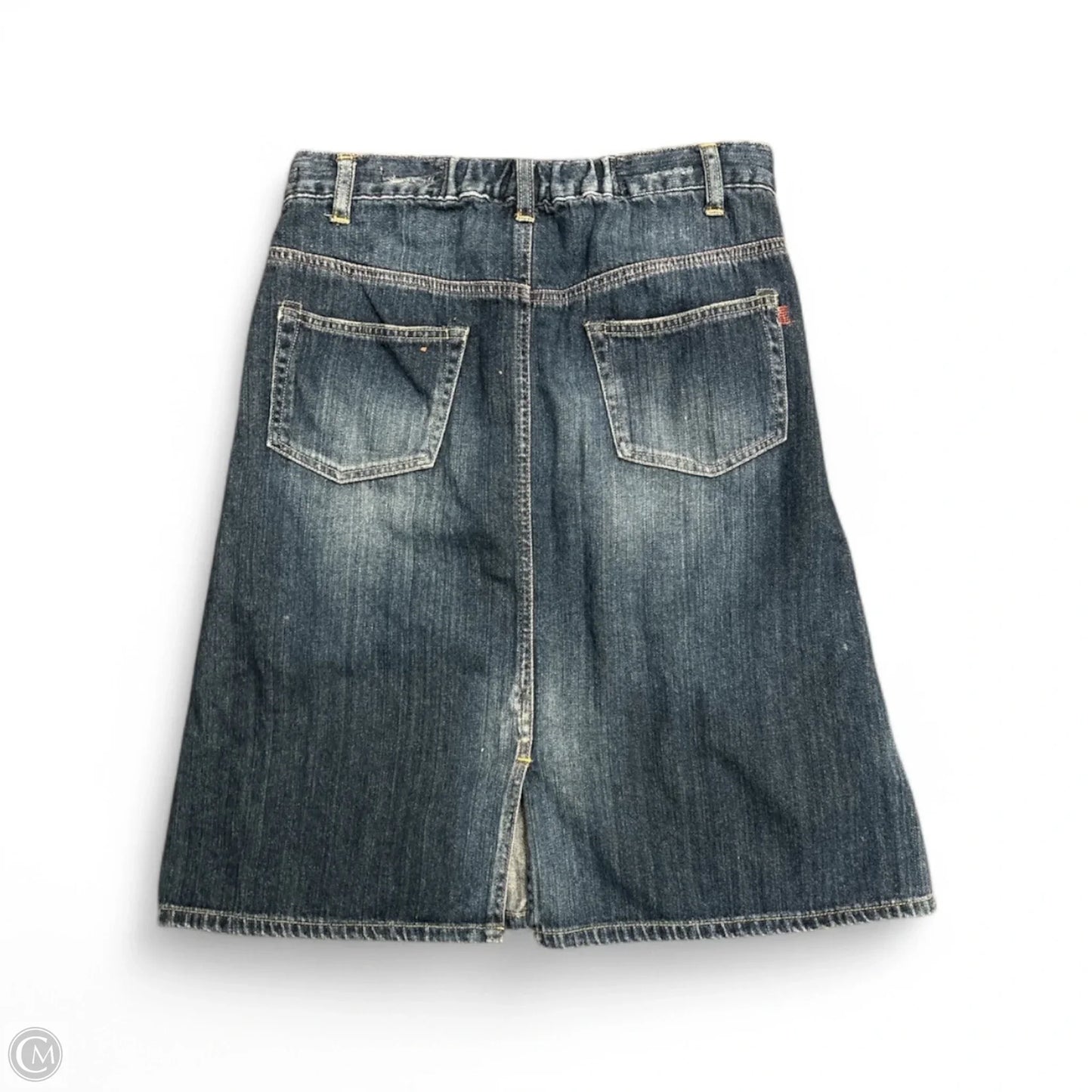 Skirt Midi  In Blue Denim, Size: M