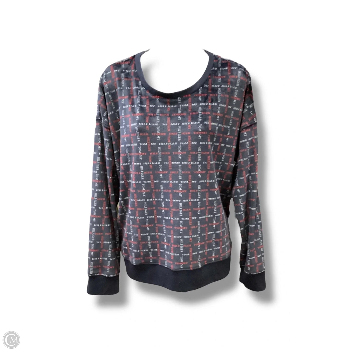 Top Long Sleeve By Tommy Hilfiger In Navy, Size: L