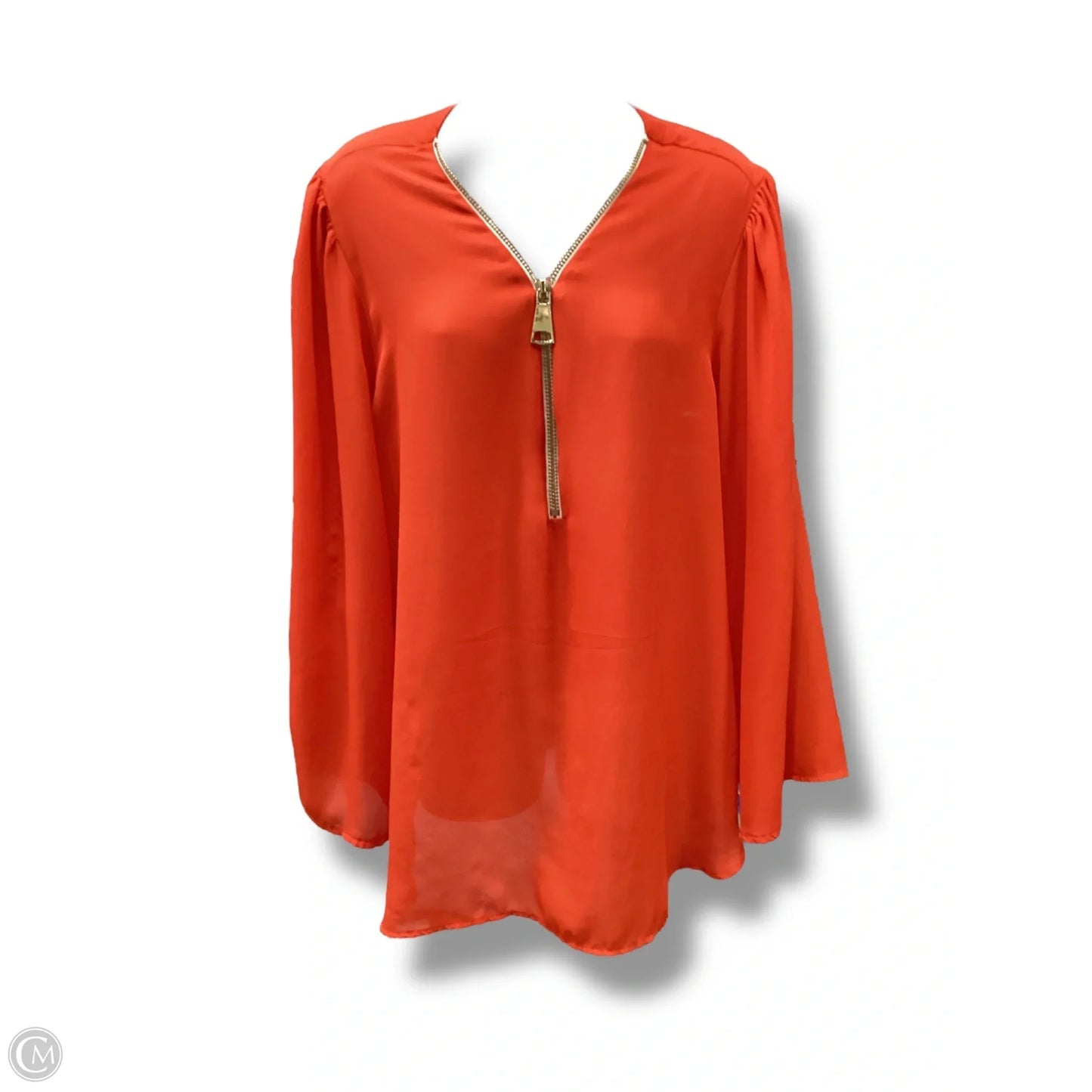 Top Long Sleeve By Premise Studio In Red, Size: L