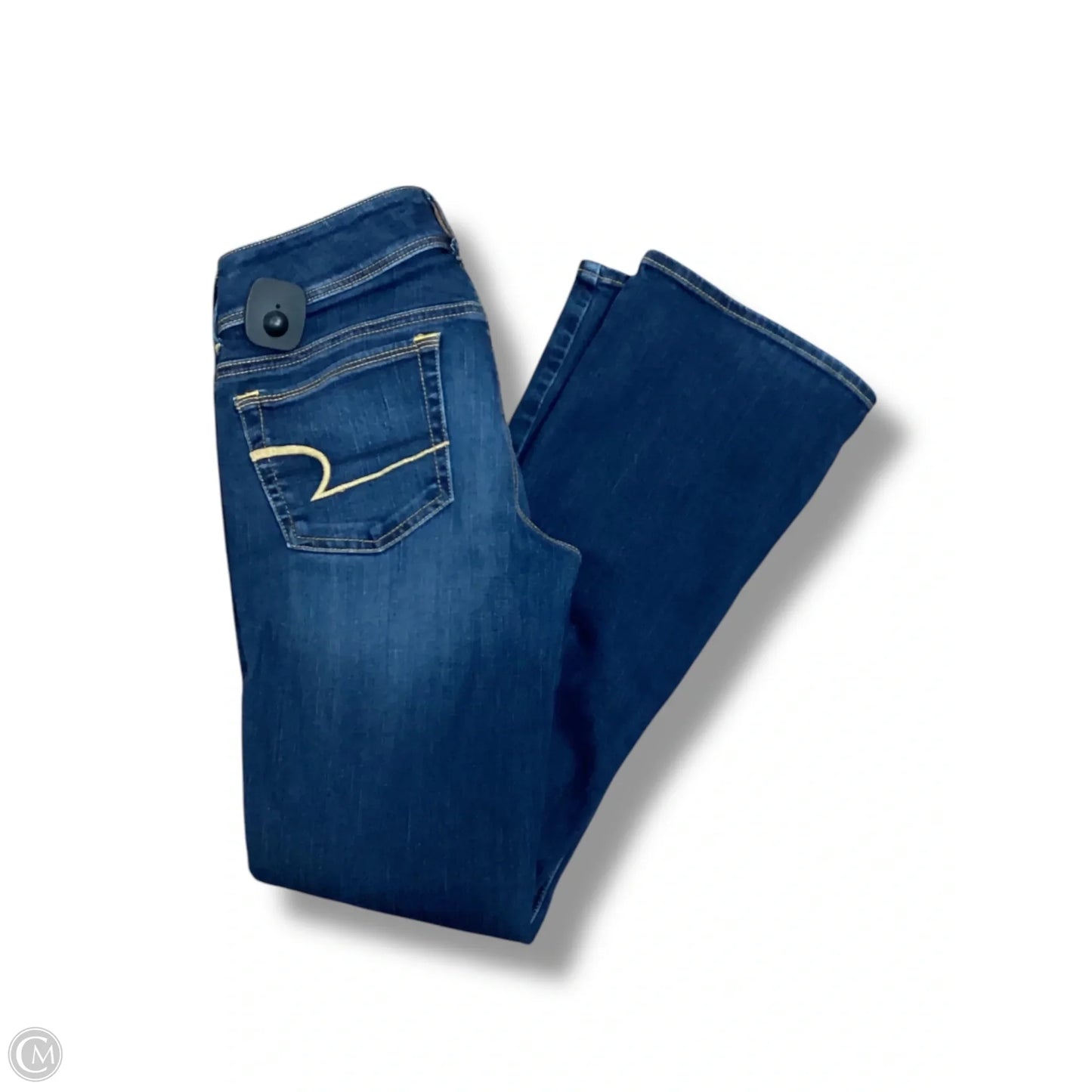Jeans Boot Cut By American Eagle In Blue Denim, Size: 4