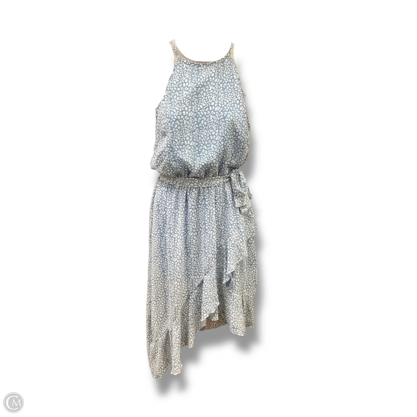 Dress Casual Maxi  In Blue & White, Size: S