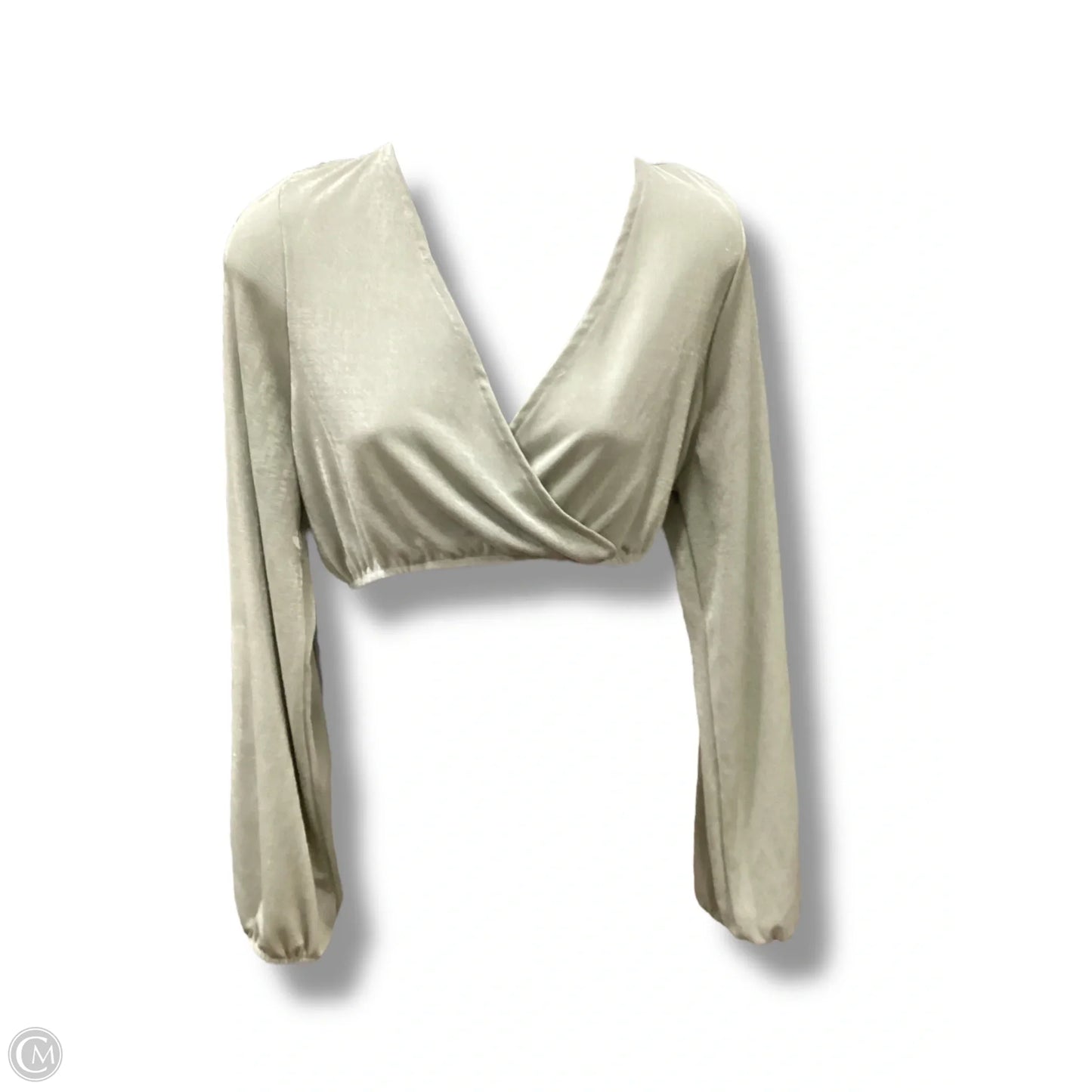Top Long Sleeve By Almost Famous In Green, Size: Xl