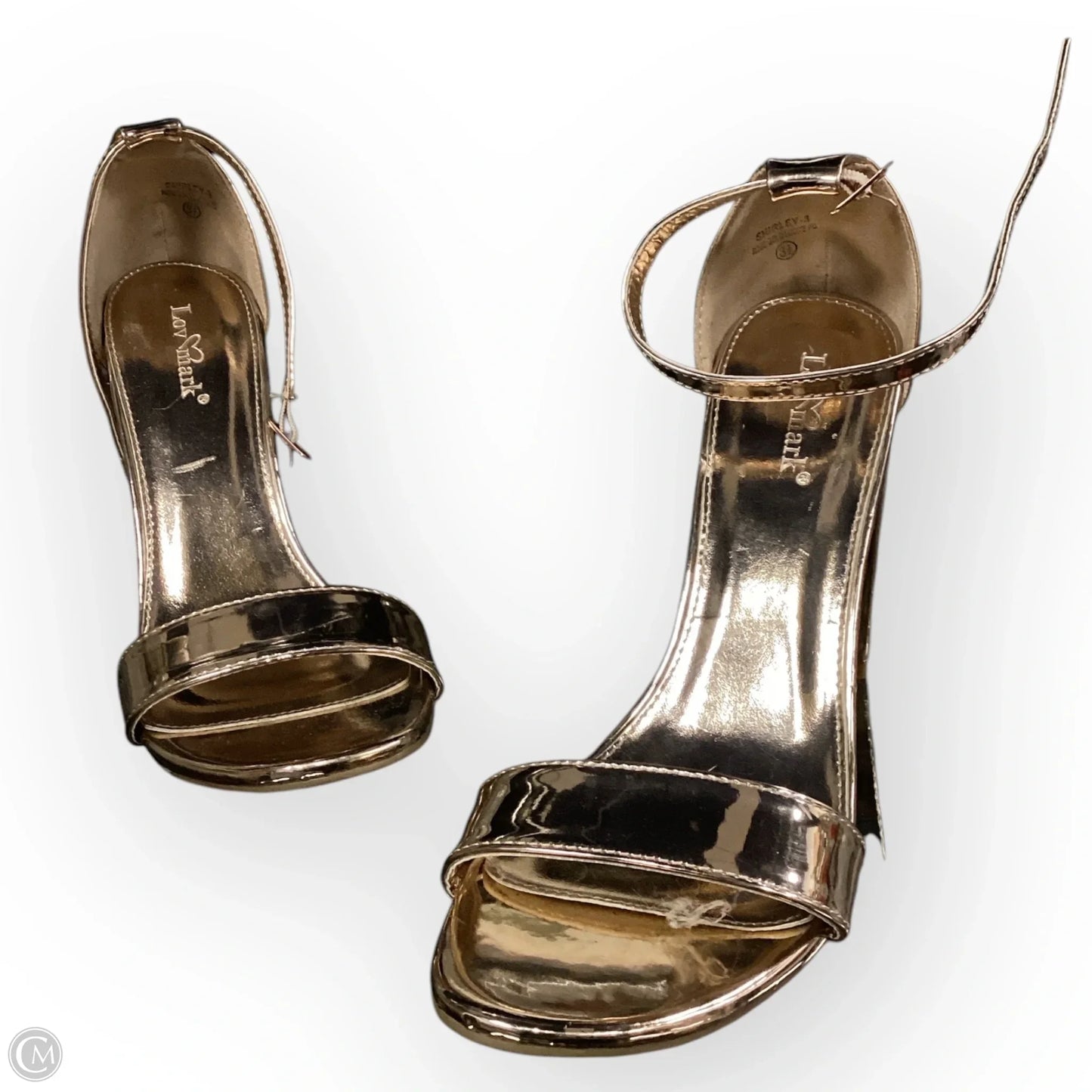 Shoes Heels Block  In Rose Gold, Size: 8.5